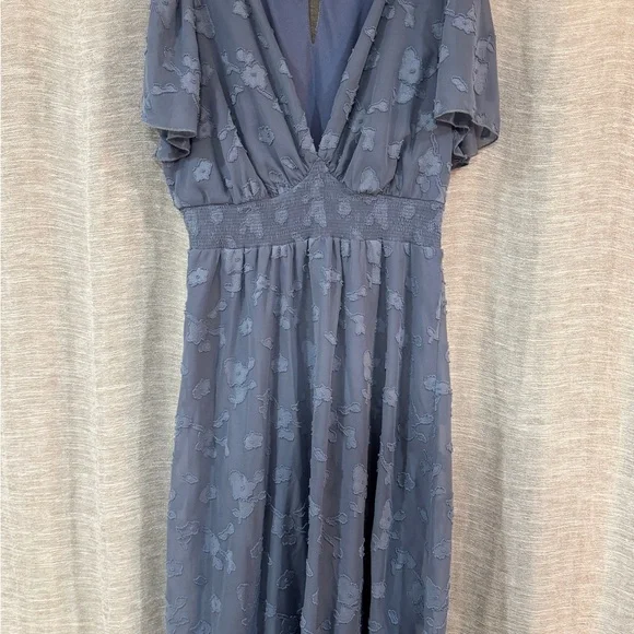 Baltic Born Slate Blue Midi Dress - Picture 2 of 5